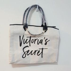 Victoria's Secret Canvas Tote Bag Chain